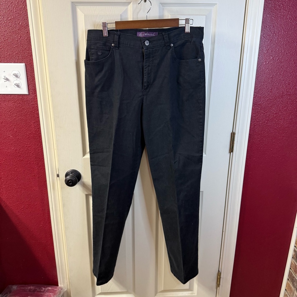 Gloria Vanderbilt Amanda Bundle of 2 Dark /Black Wash Denim Jeans Size‎ 12
